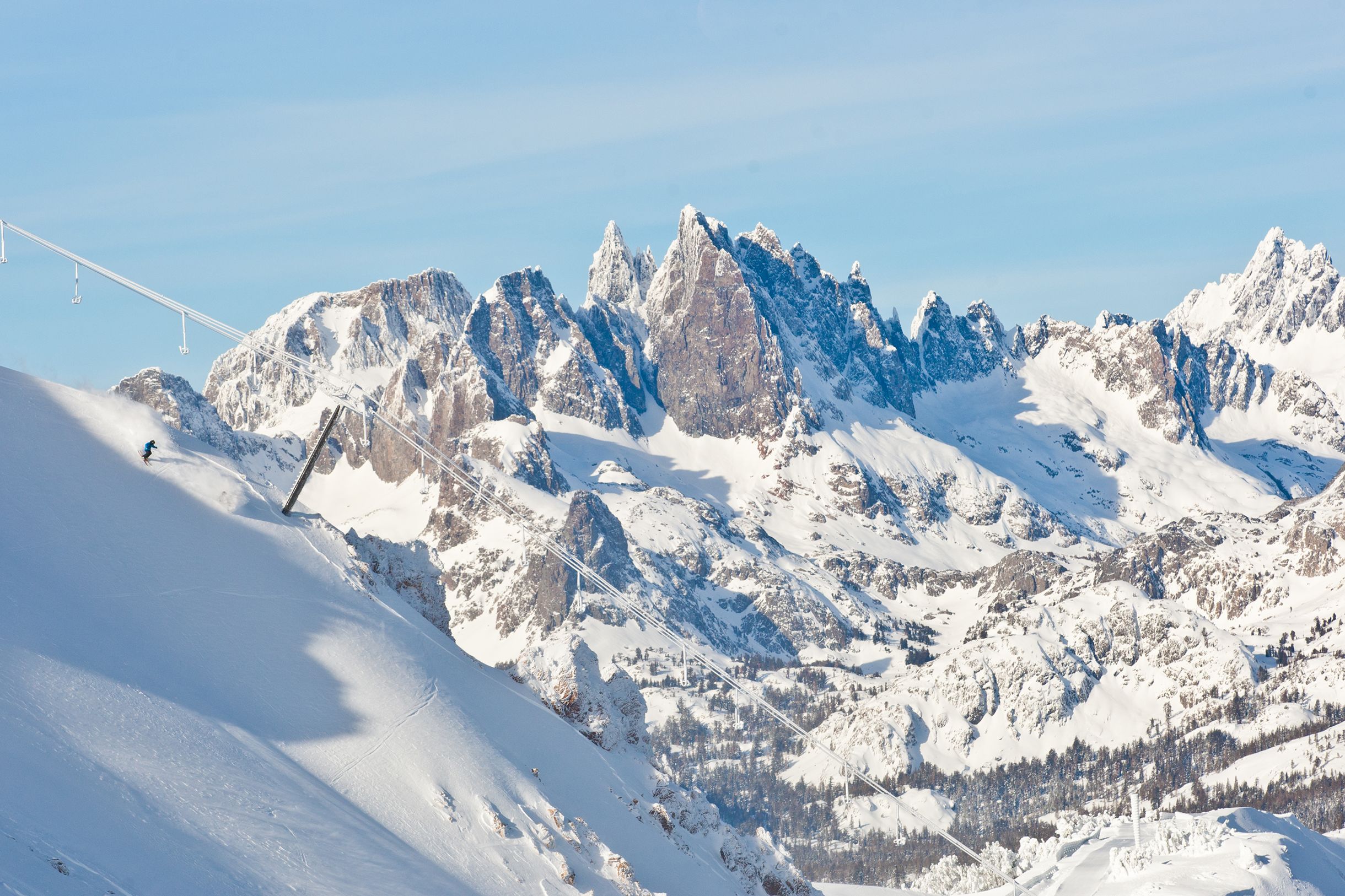 Eindruck der Landschaft im Mammoth Mountain Resorts