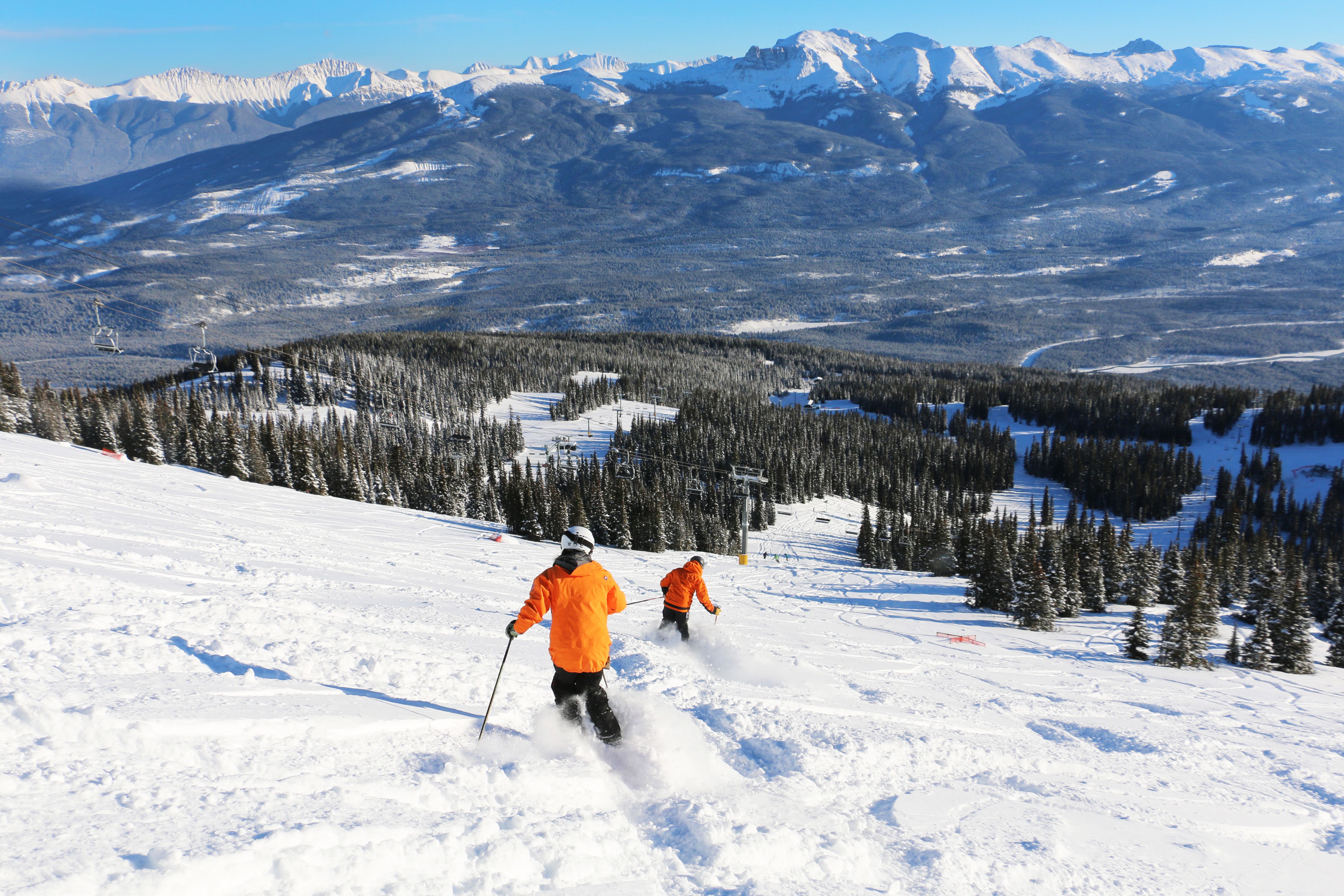 Skifahren im Marmot Basin, Jasper