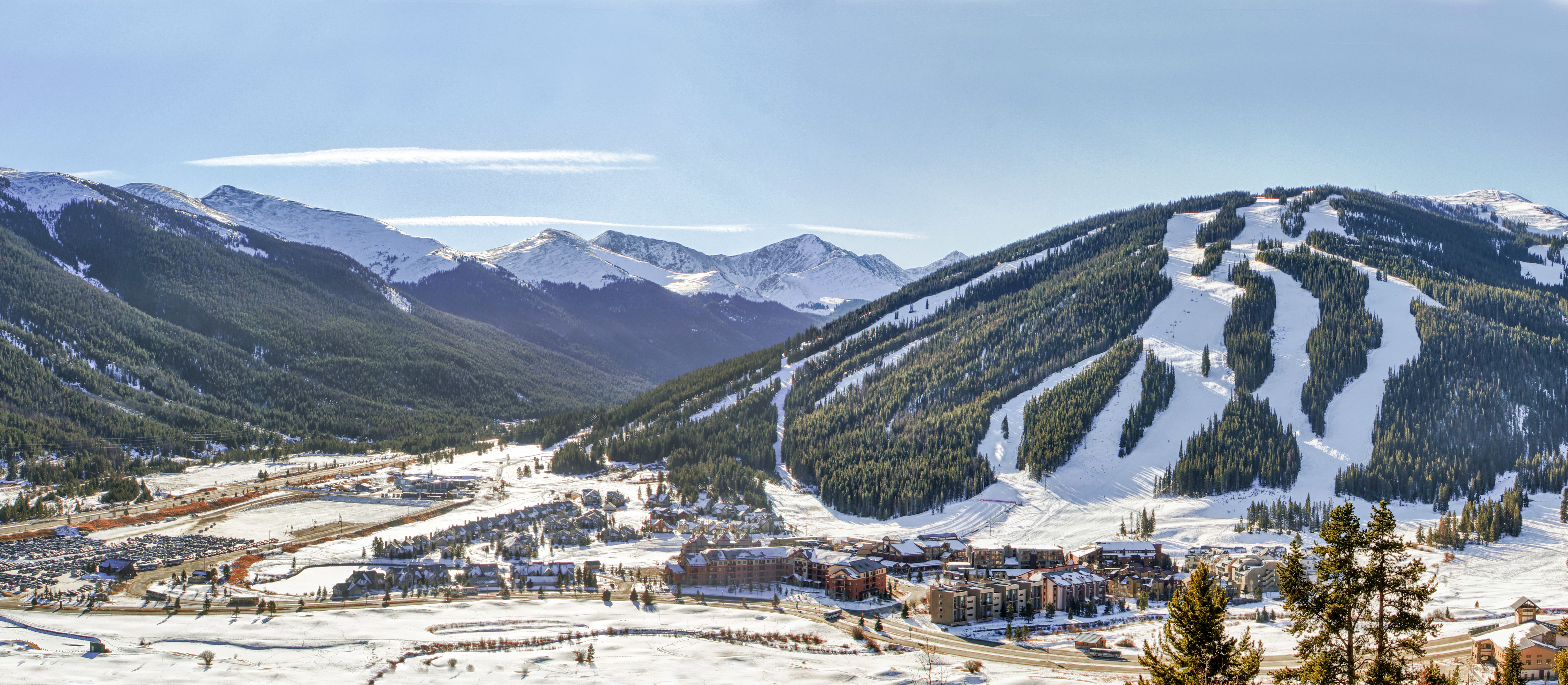 Das Skigebiet "Copper Mountain" in Colorado
