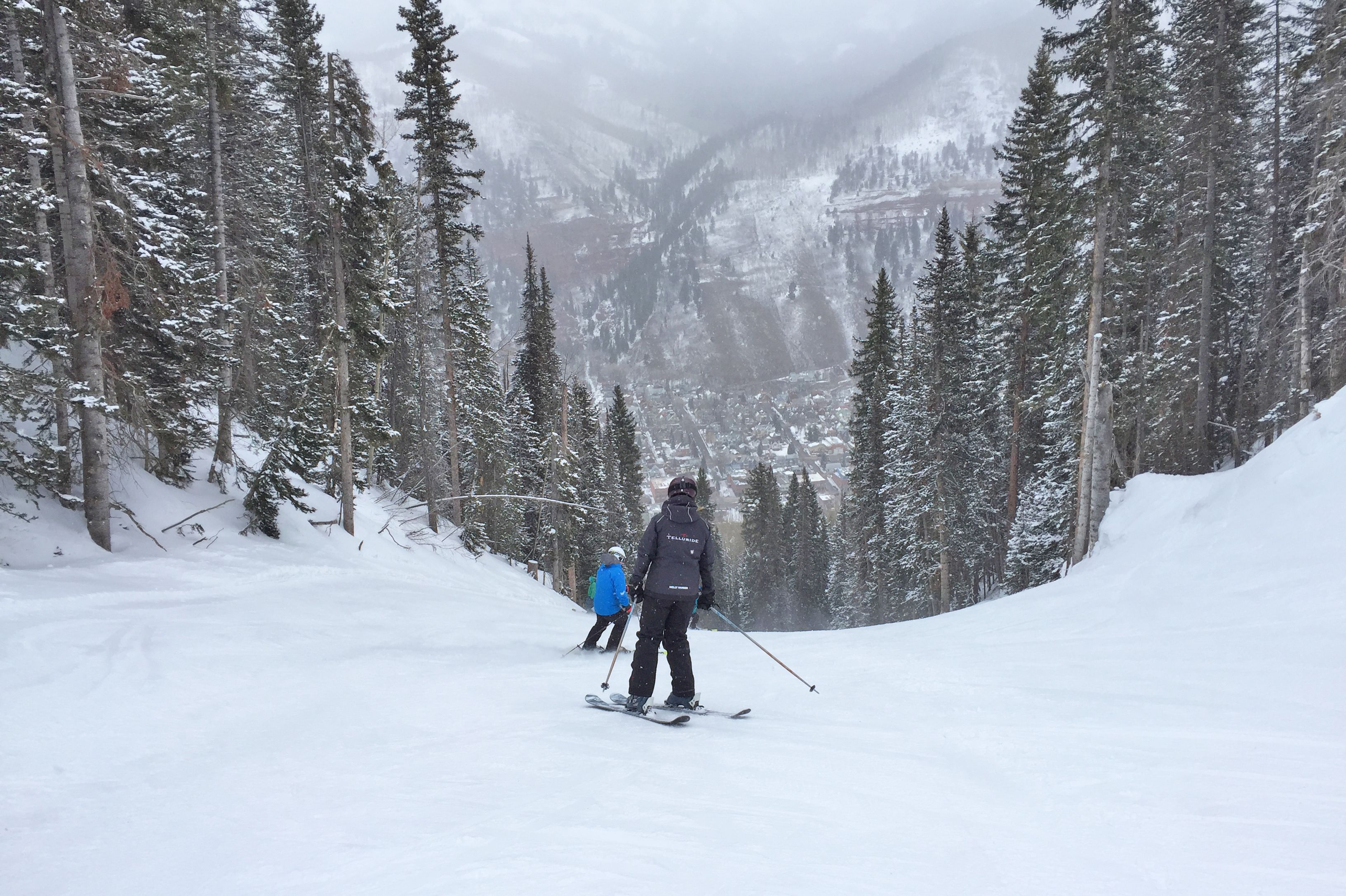 Eine Piste im Telluride Ski Resort, Colorado