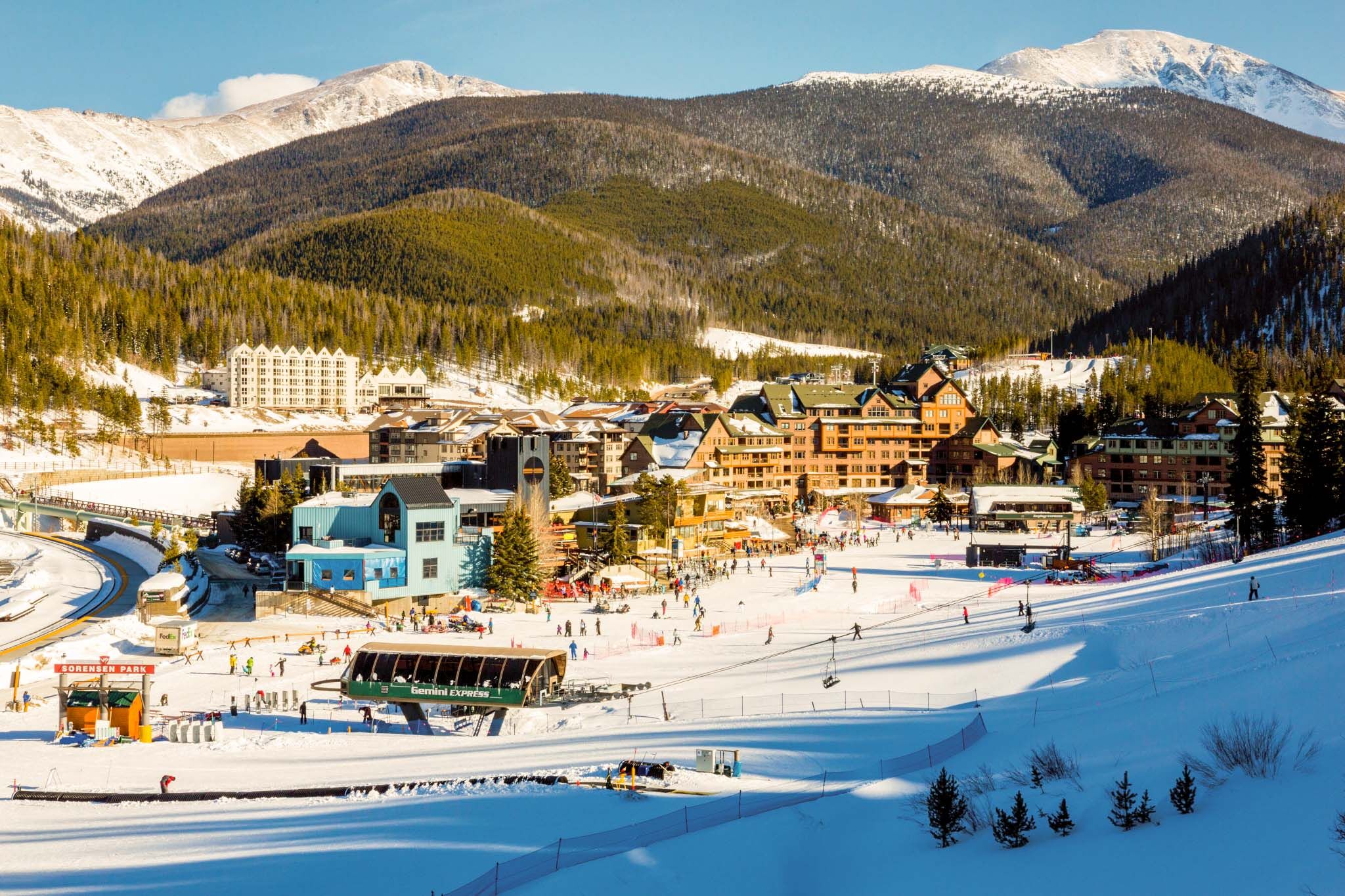 Aussicht auf den Winter Park Colorado von Alterra