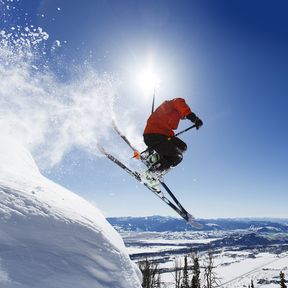 Skifahren in Jackson Hole, Wyoming