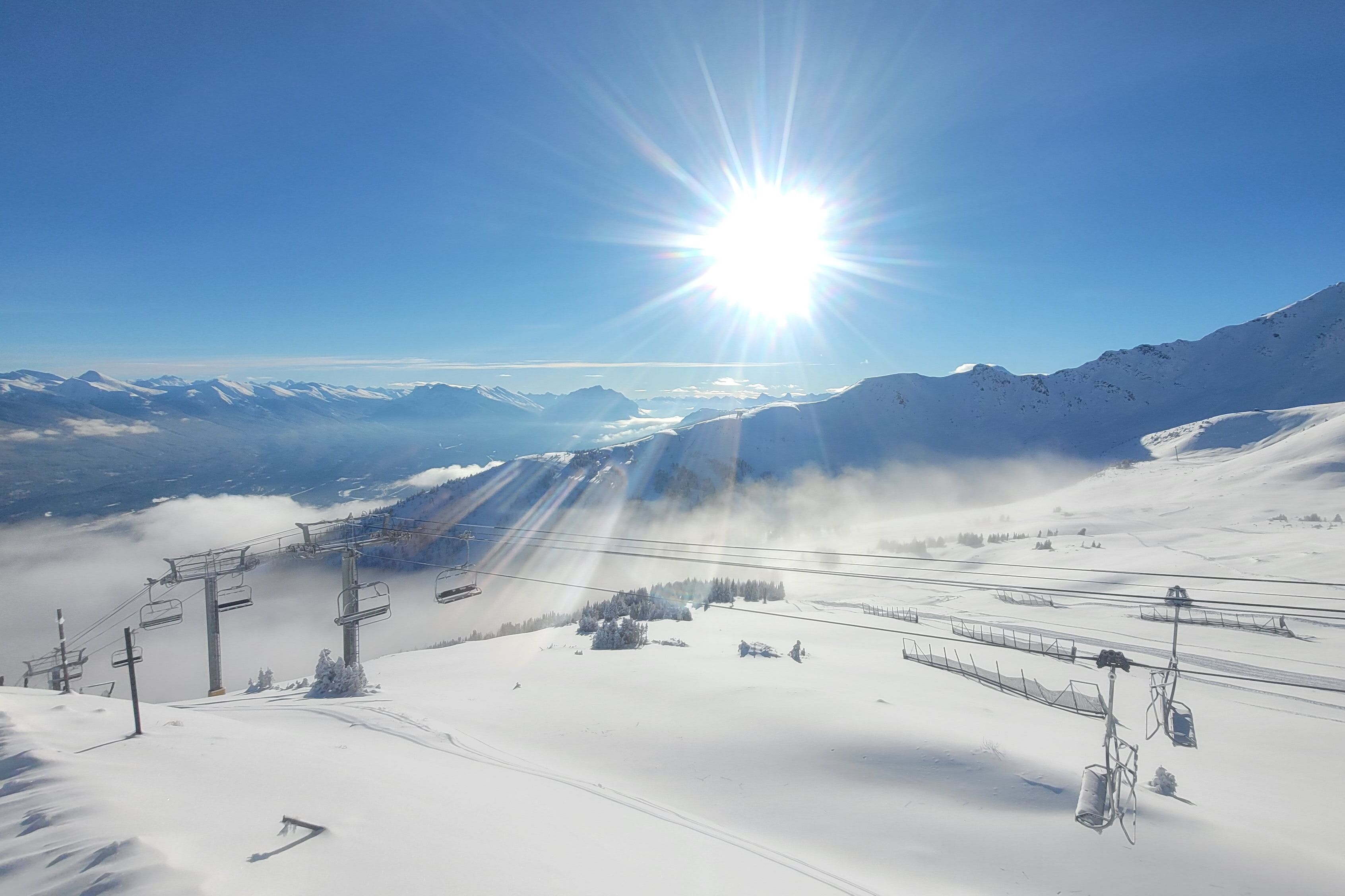 Traumhafter Schnee schon Anfang November in Marmot Basin