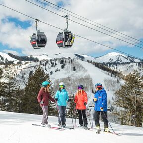 Eine Ski-Gruppe in Park City