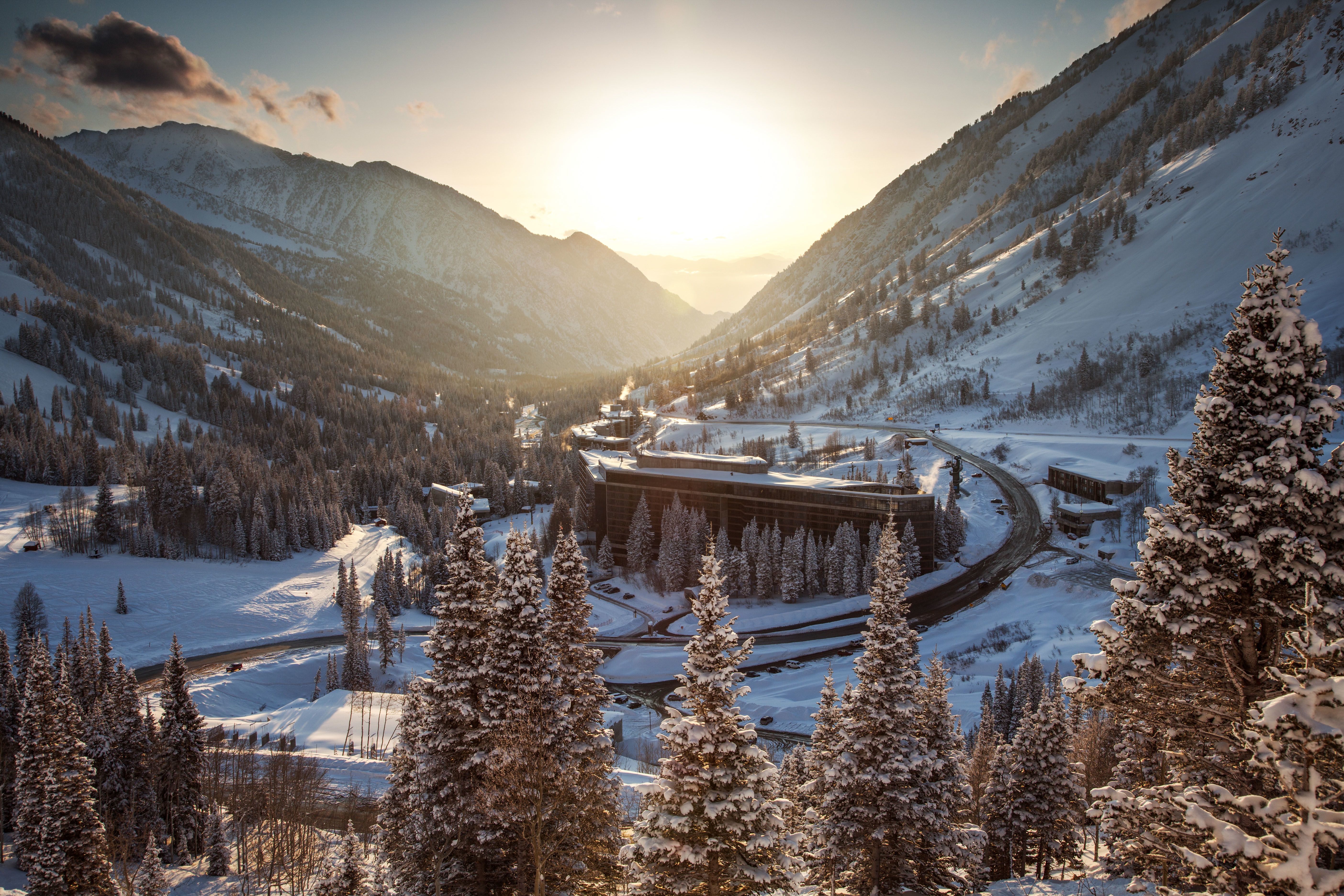 The Cliff Lodge im Snowbird Skigebiet in Utah