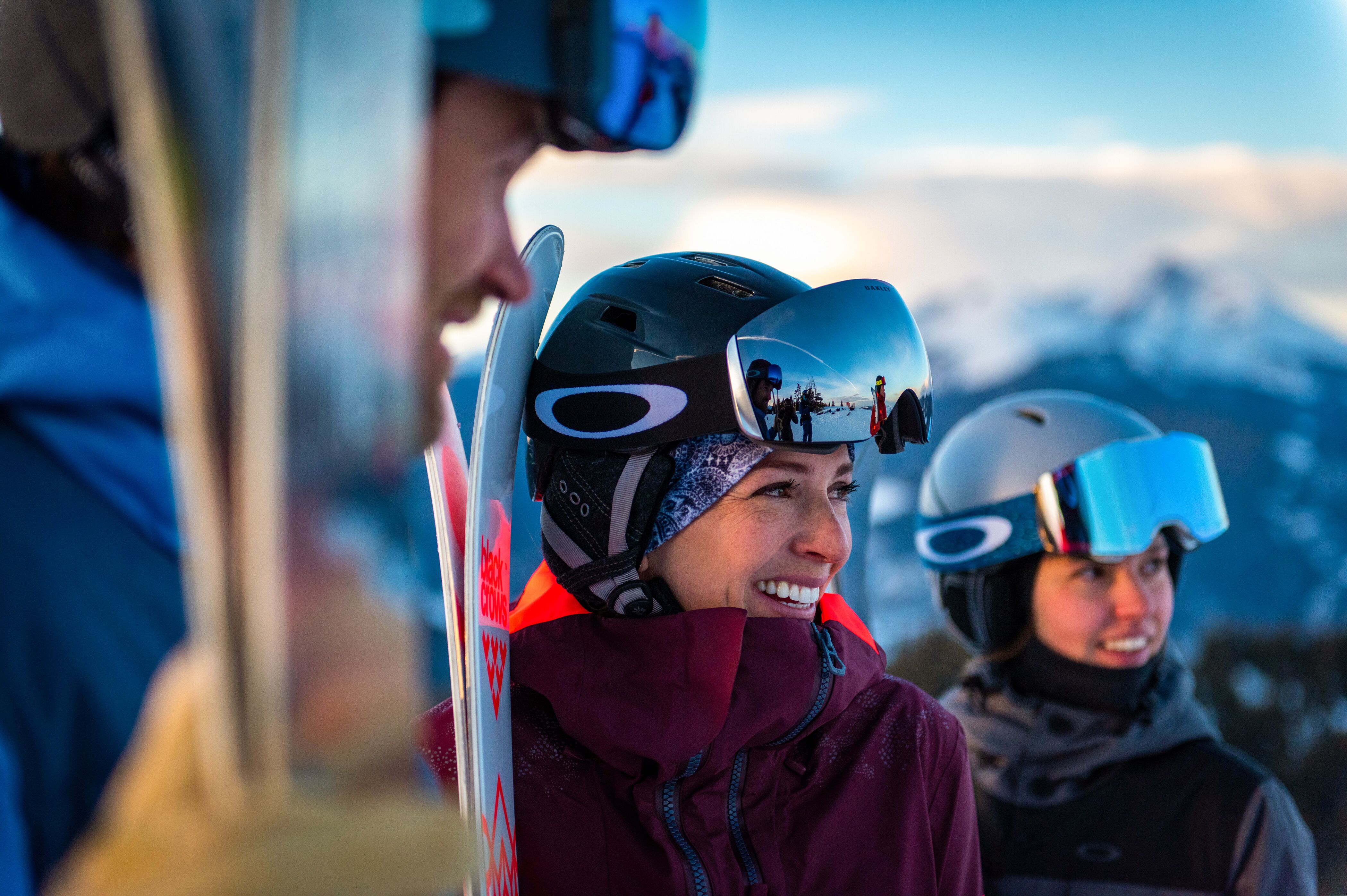 Spass beim Skifahren im Vail Resort in Colorado