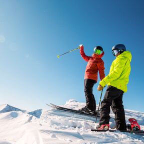 Angekommen am Gipfel im Breckenridge Skigebiet in Colorado