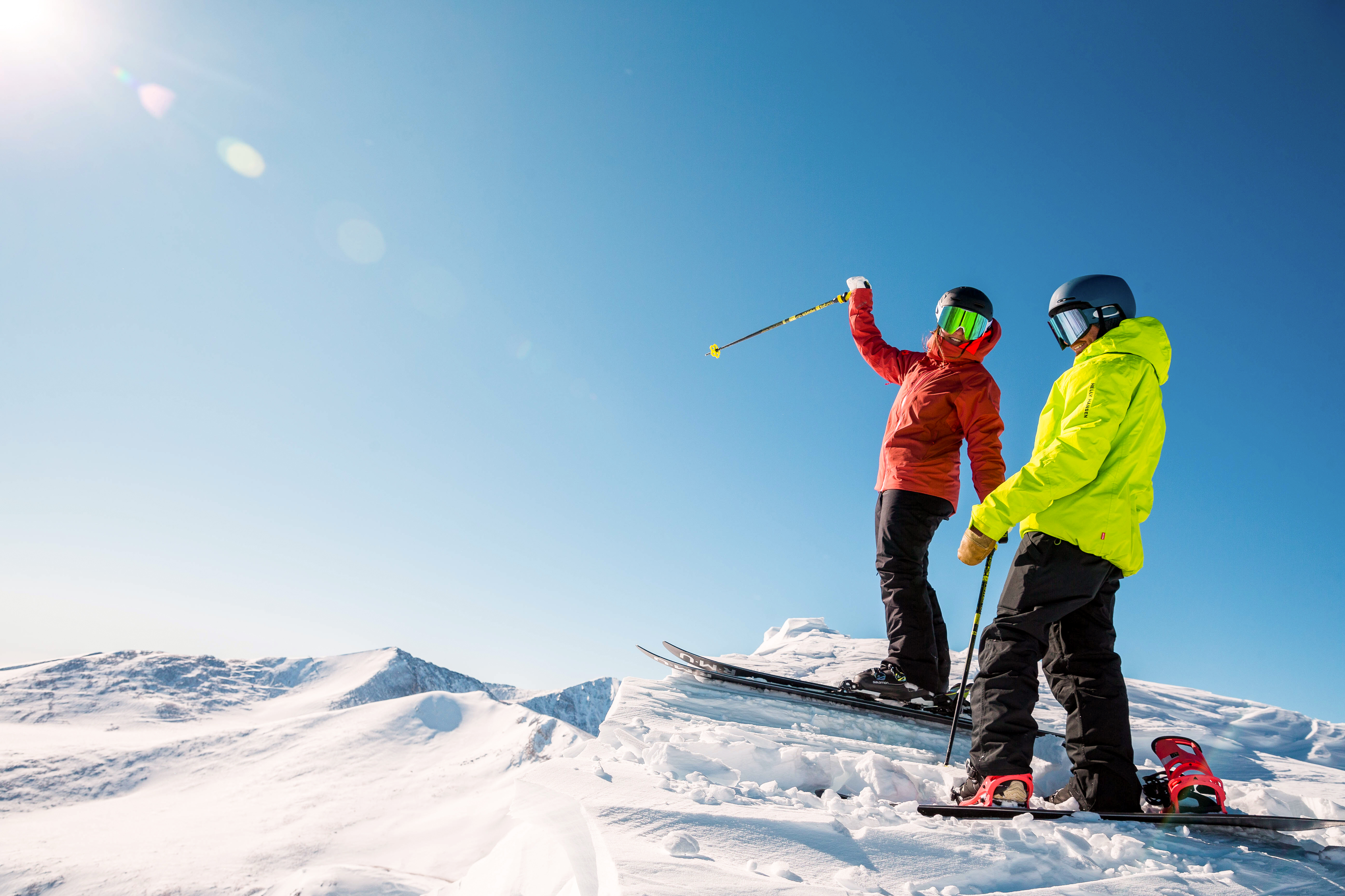 Angekommen am Gipfel im Breckenridge Skigebiet in Colorado