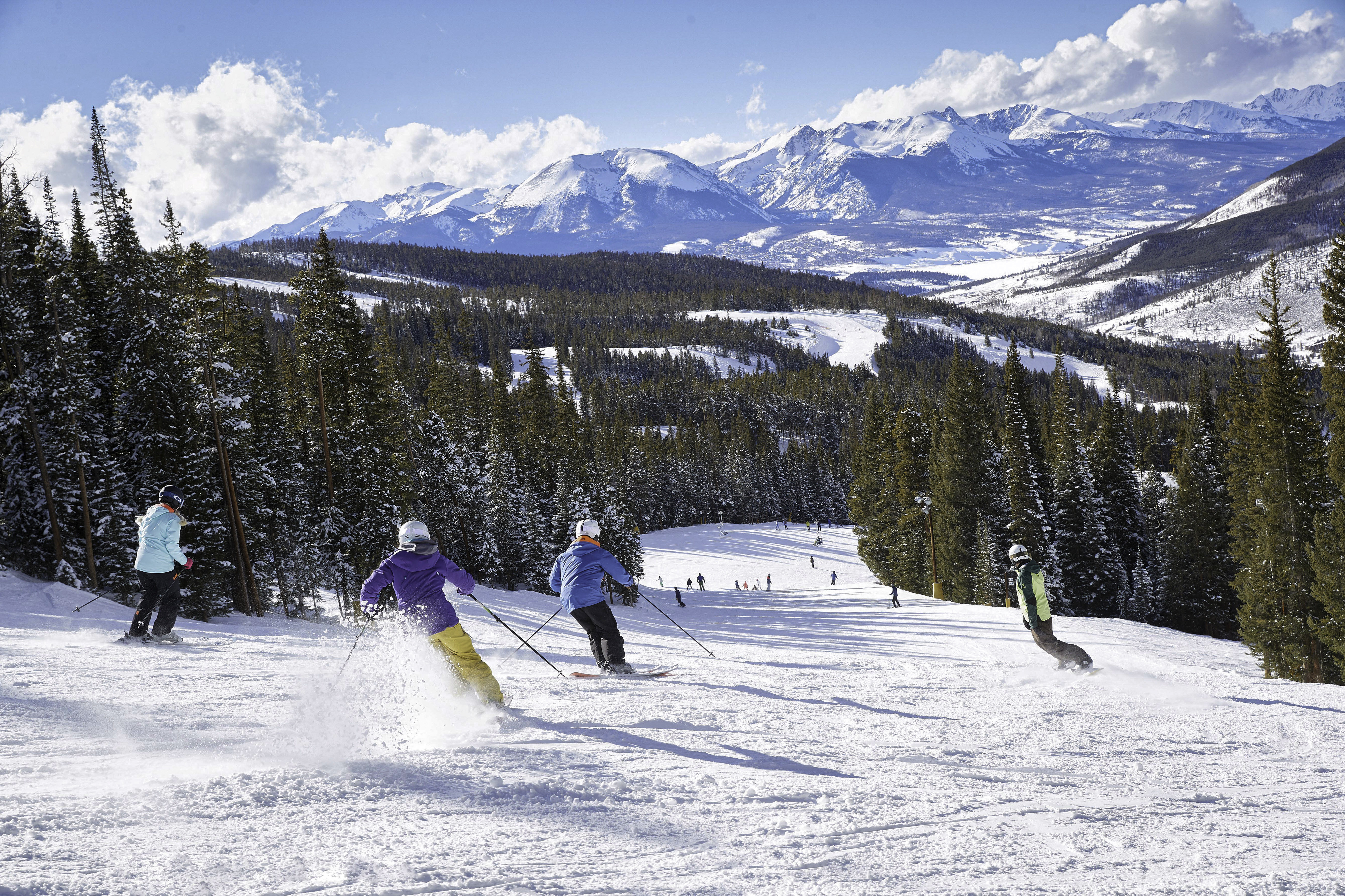 Unterwegs auf der Pist im Keystone Resort in Colorado