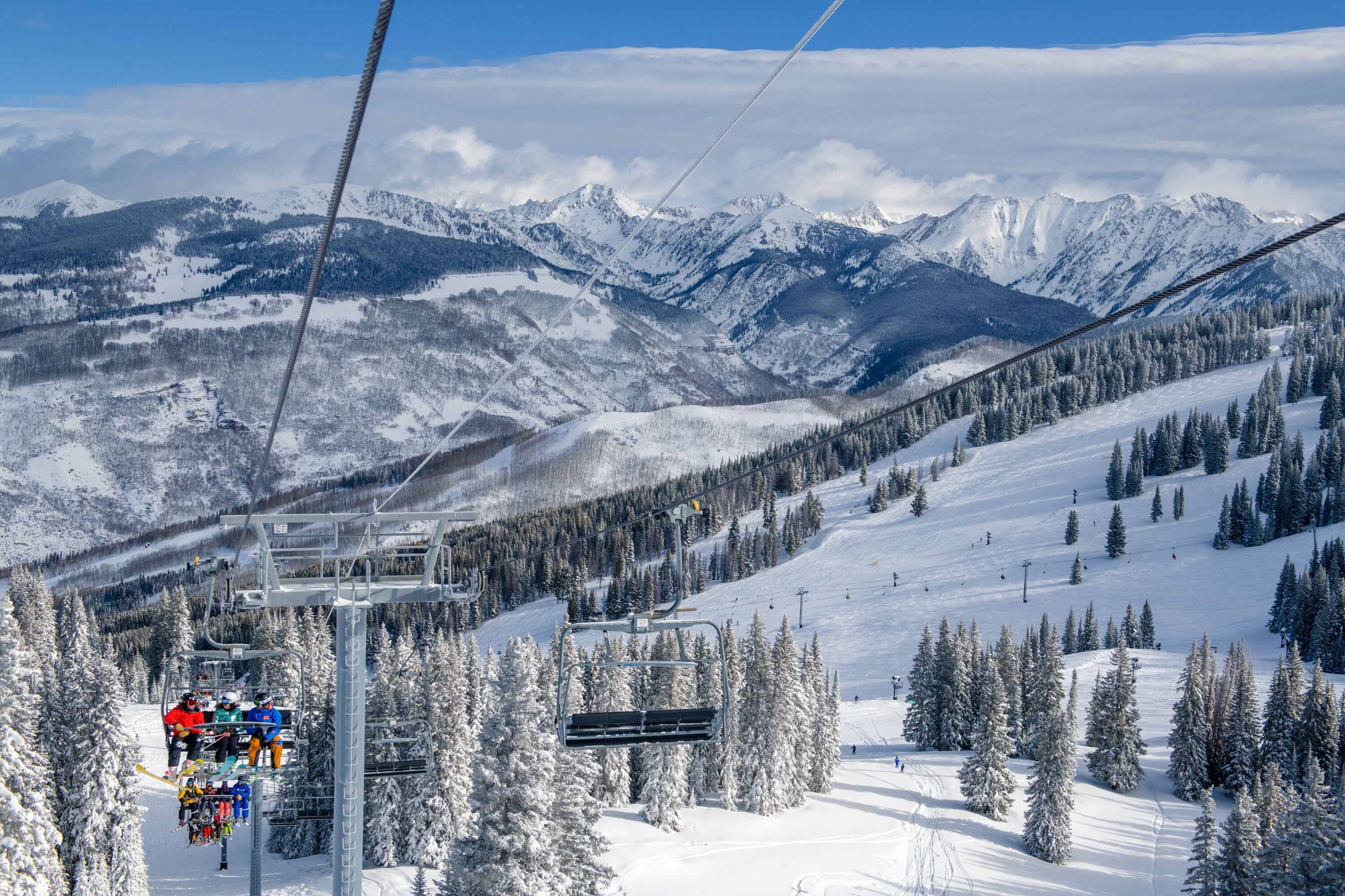 Blick auf das Ski Vail Resort