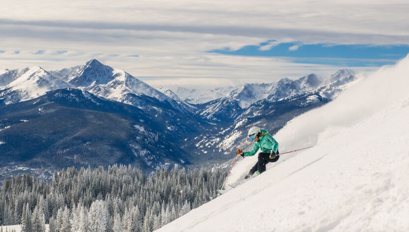 Schöne Schneelandschaft des Ski Vail Resort Schöne Schneelandschaft des Ski Vail Resort