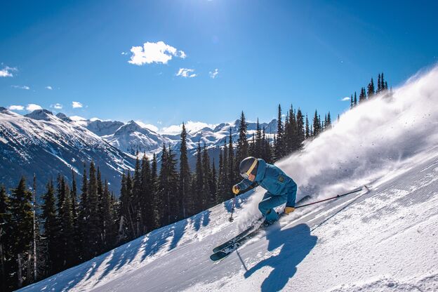 Verschneite Pisten in Whistler