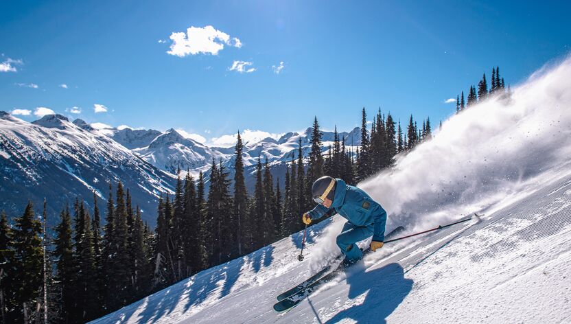 Verschneite Pisten in Whistler Verschneite Pisten in Whistler