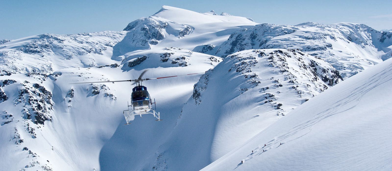 Heli-Skiing in den Coast Mountains bei Whistler, British Colimbia