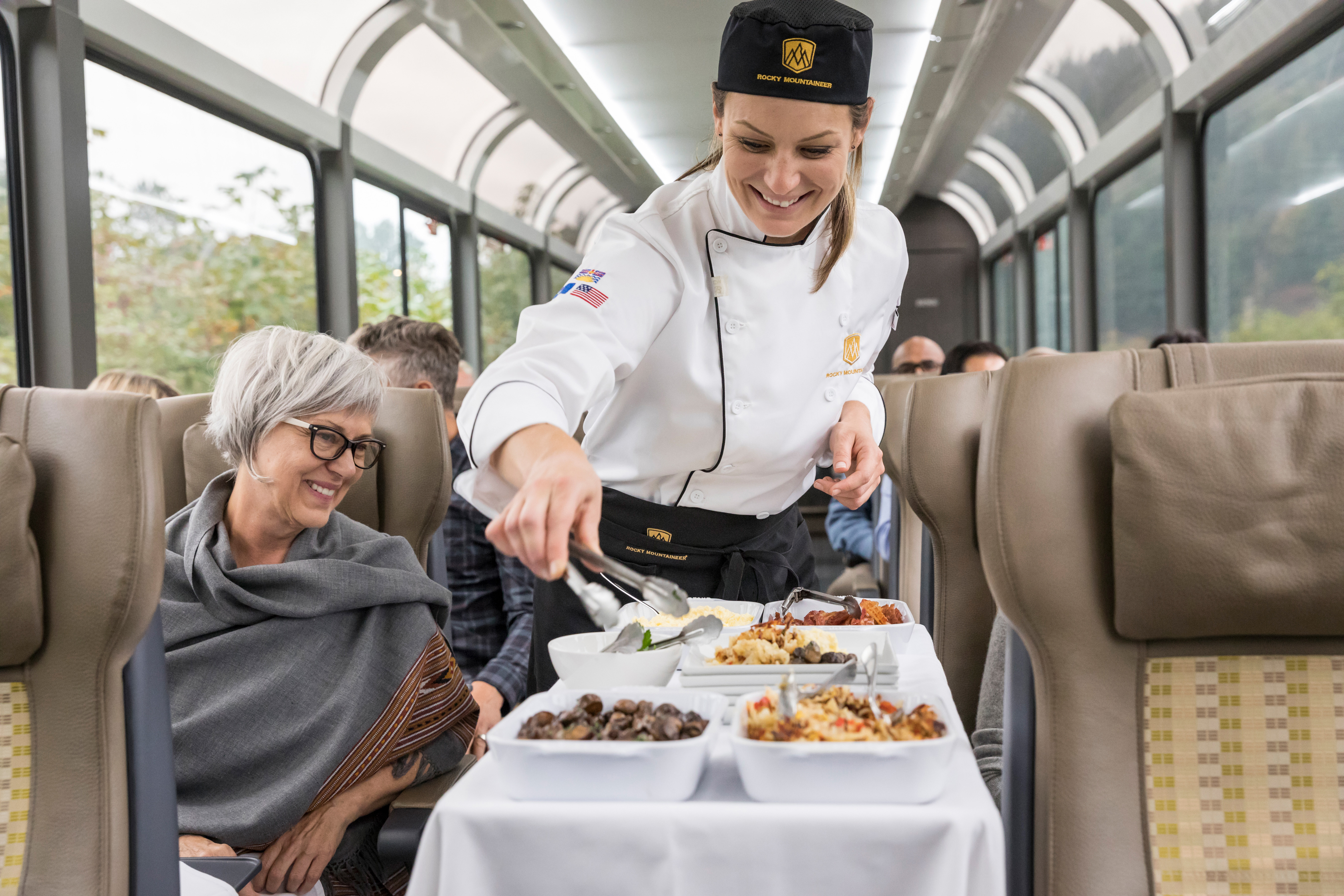 Service im Rocky Mountaineer