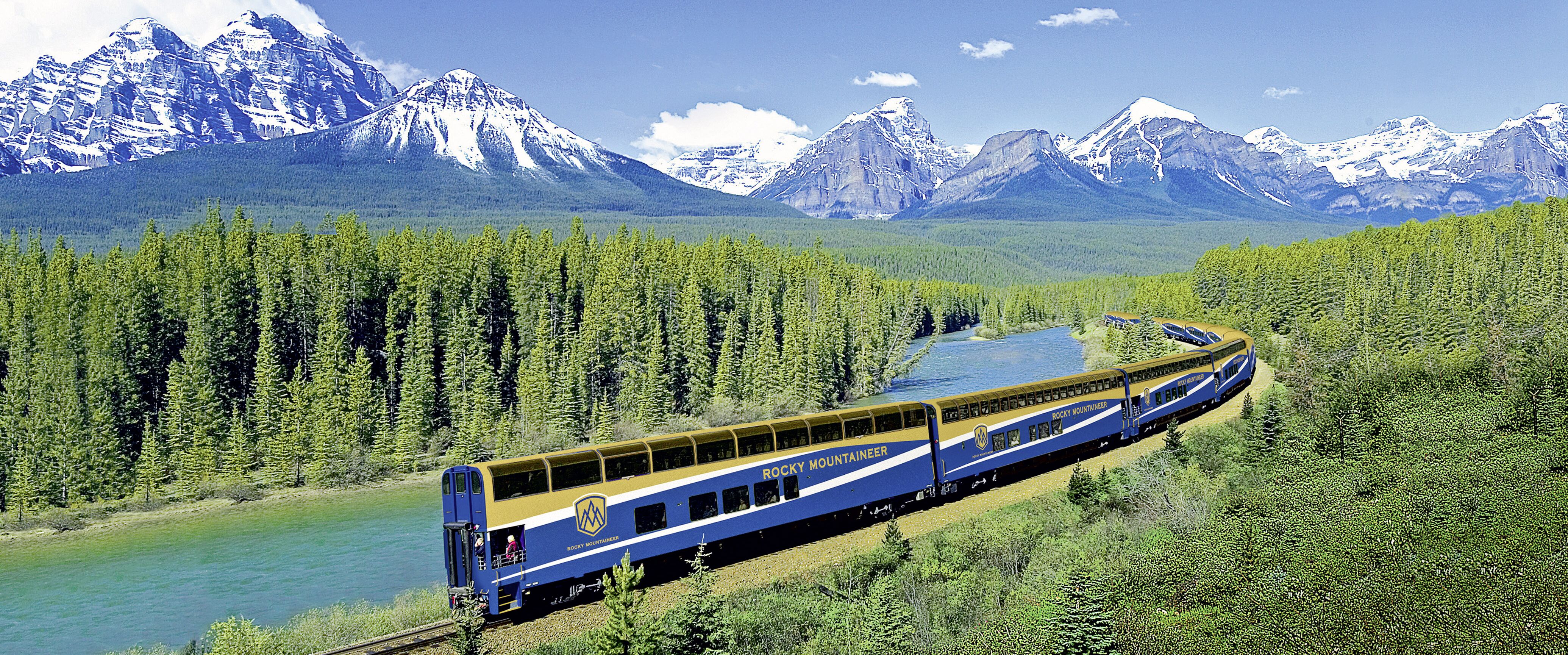 Rocky Mountaineer in der Morants Curve