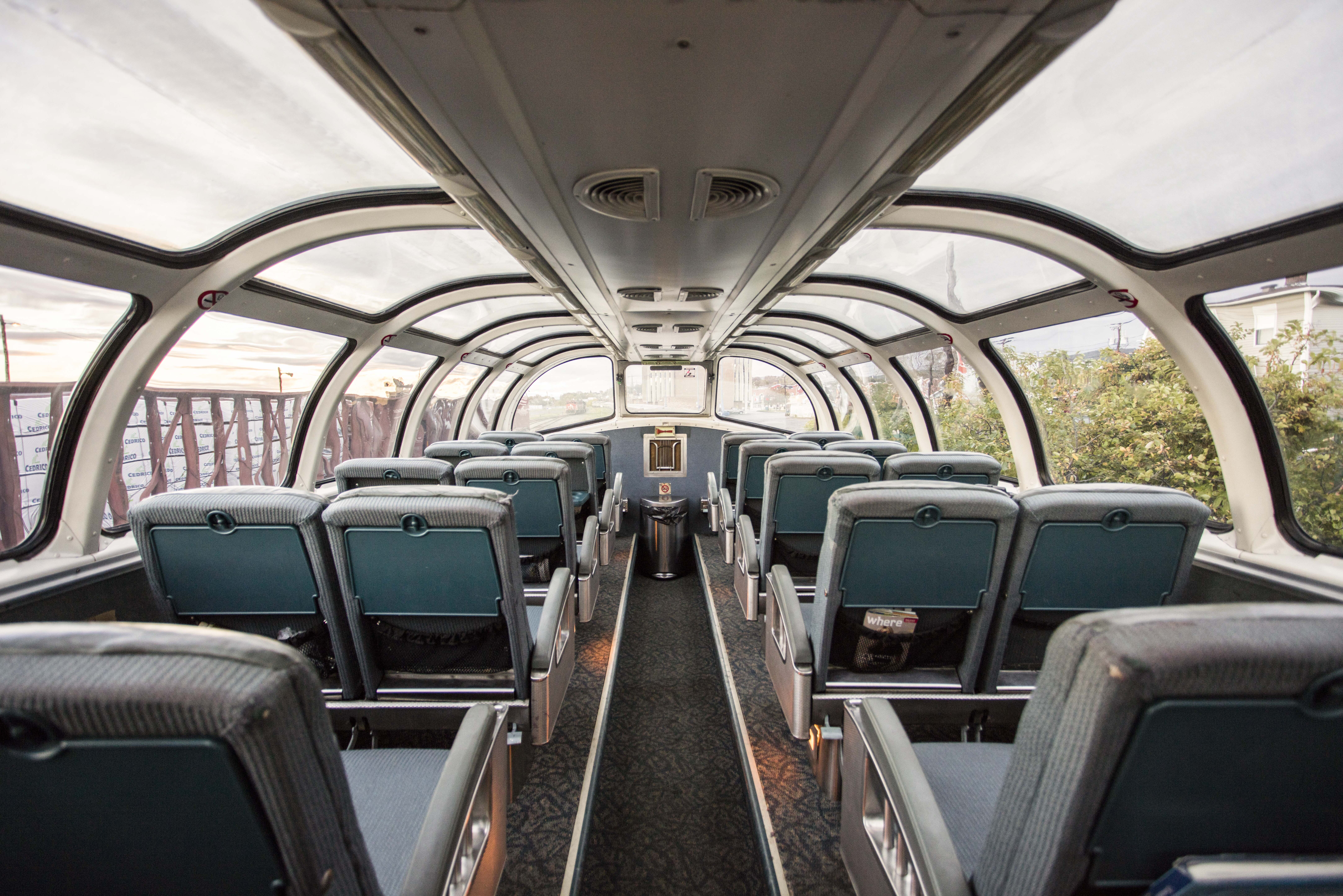 Ein Abteil des "The Ocean" Zuges von VIA Rail Canada