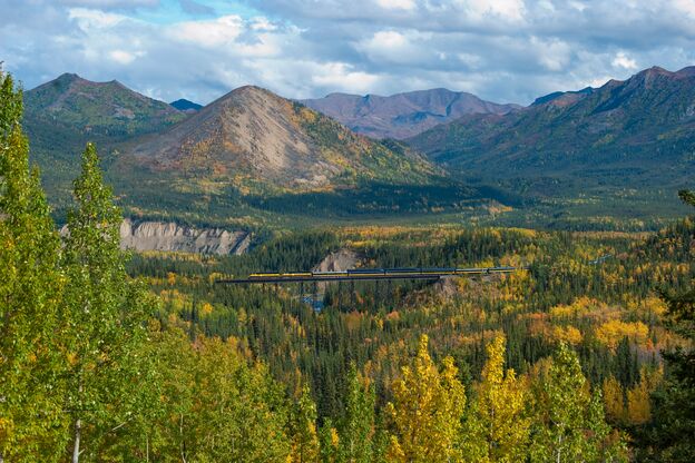 Der Denali Star Train fährt durch malerische Landschaften