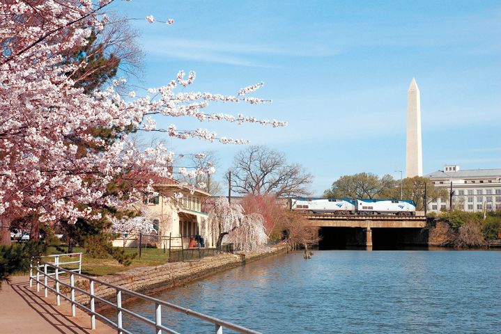 Amtrak-Zug in Washington D.C.