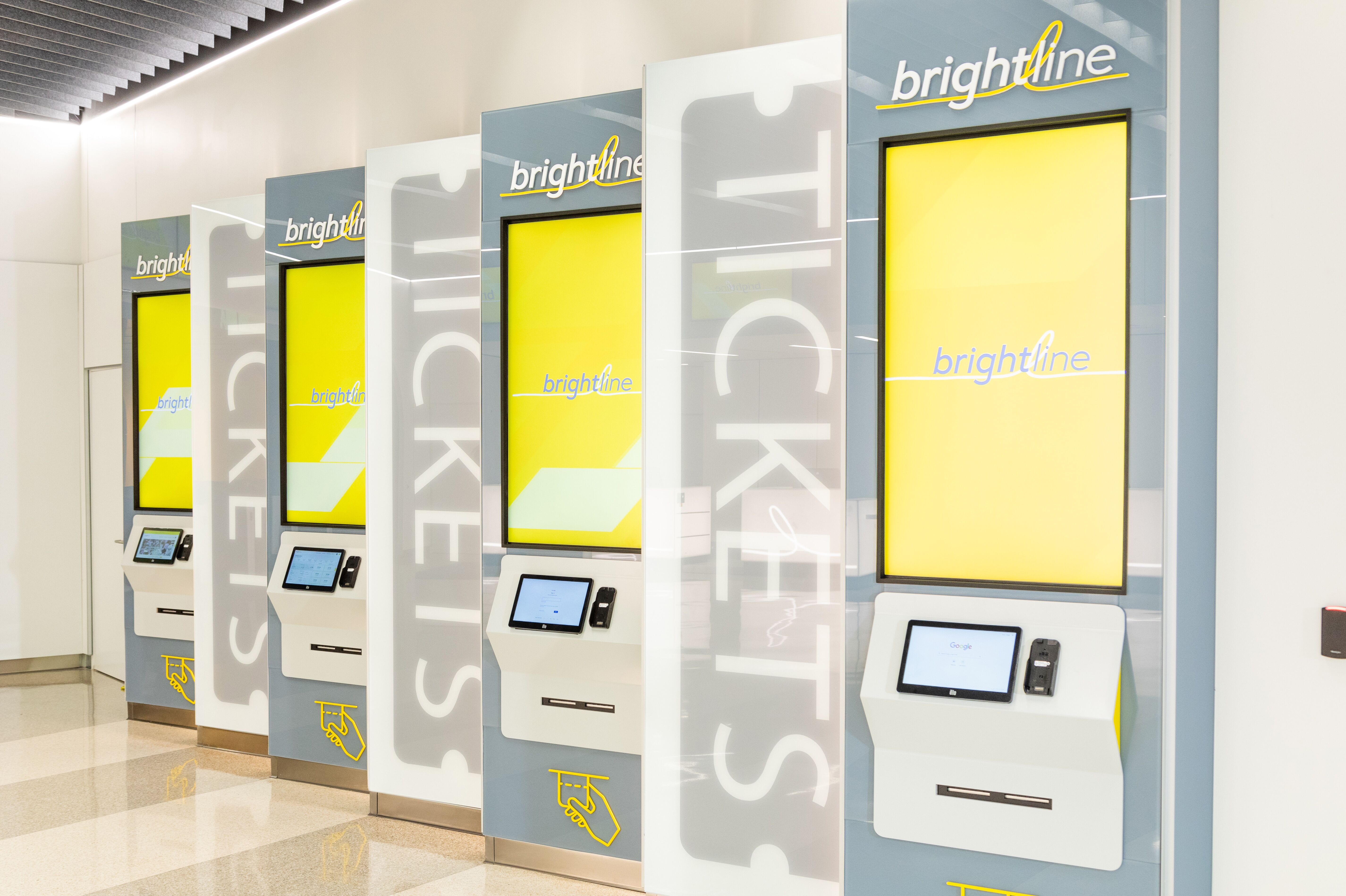 Ticketautomaten von brightline